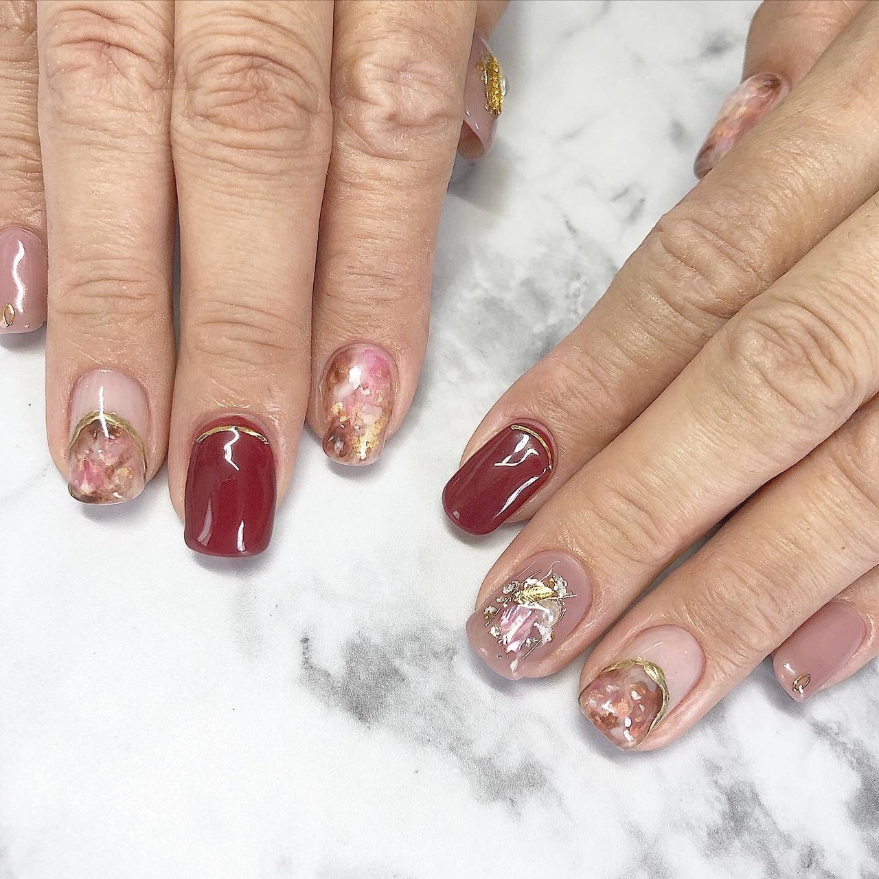 オールシーズン ホワイト ピンク Maiのネイルデザイン No ネイルブック