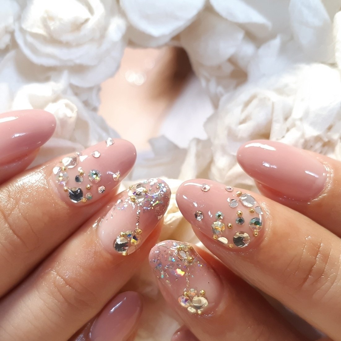 オールシーズン 旅行 ハンド グラデーション ラメ Miminail代官山店のネイルデザイン No ネイルブック