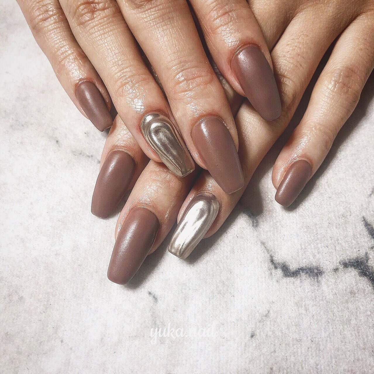秋/冬/オフィス/ハンド/ワンカラー - yuka.nail(ユカネイル)の