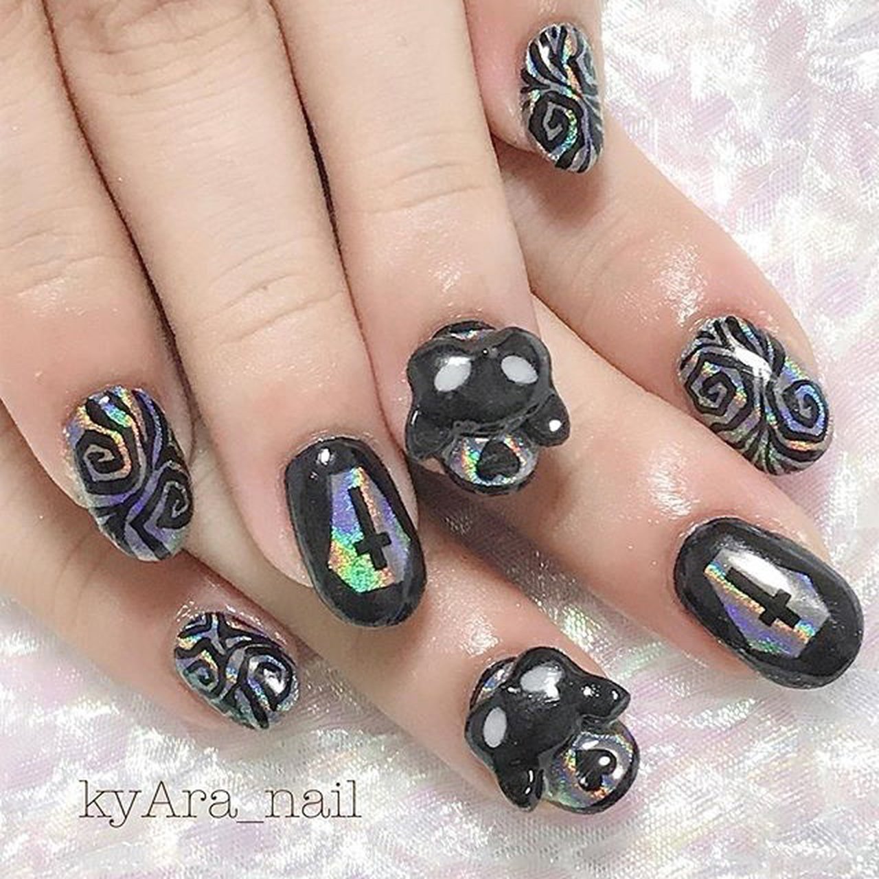 オールシーズン ライブ ハロウィン クリスマス ハンド Kyara Nailのネイルデザイン No ネイルブック