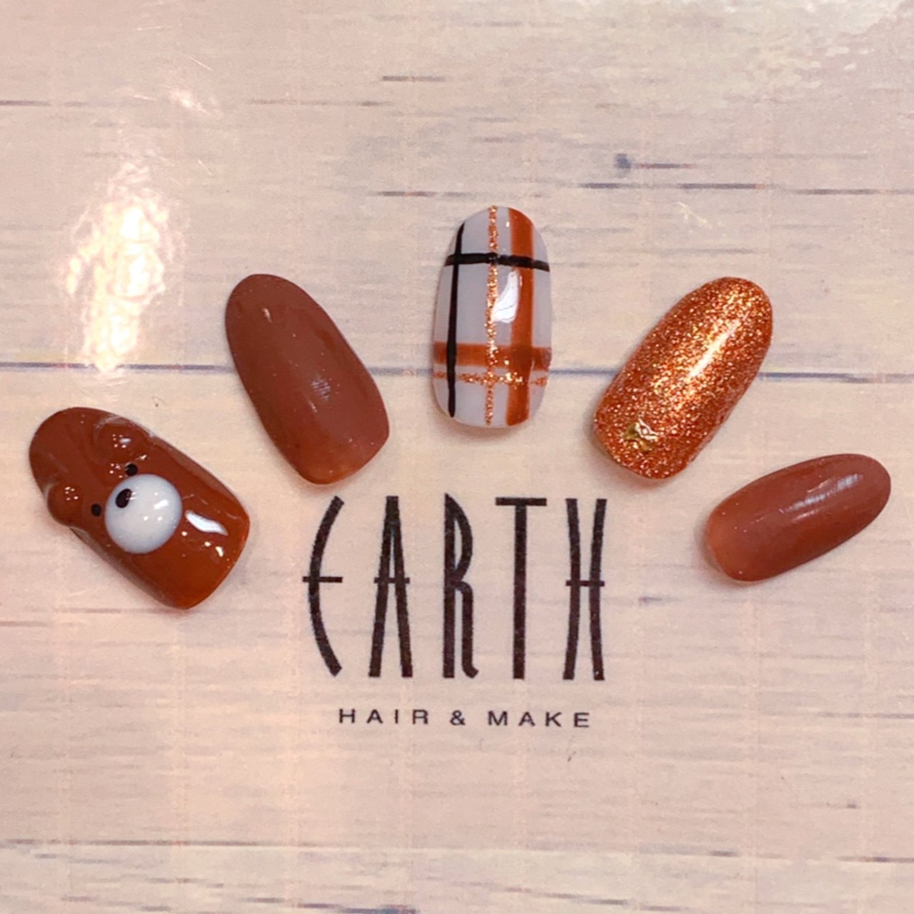 秋 冬 オールシーズン ハンド ワンカラー Earth Nail Choufuのネイルデザイン No ネイルブック