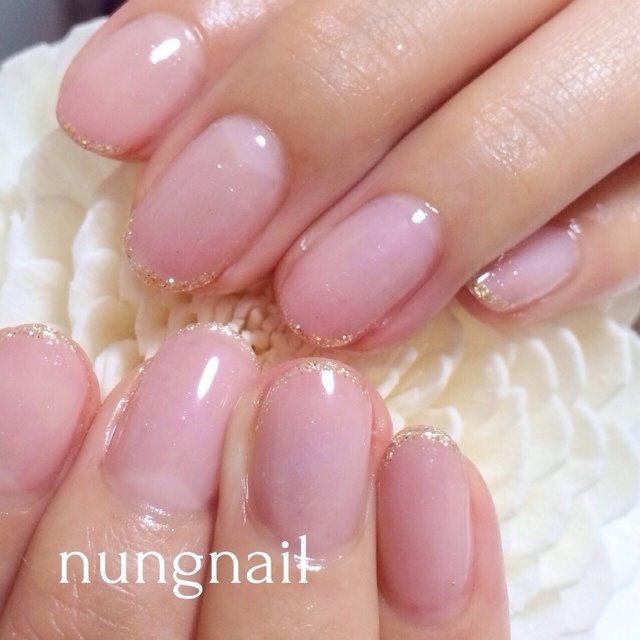 冬 オフィス ブライダル ハンド フレンチ Nungnailのネイルデザイン No ネイルブック