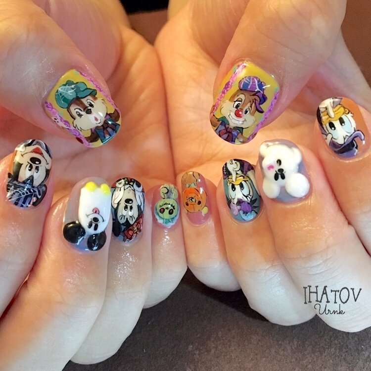 秋 旅行 ハロウィン ハンド 痛ネイル Ihatov Nailarts のネイルデザイン No ネイルブック