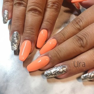 おすすめ順 パステルオレンジネイルのネイルデザイン ネイルブック