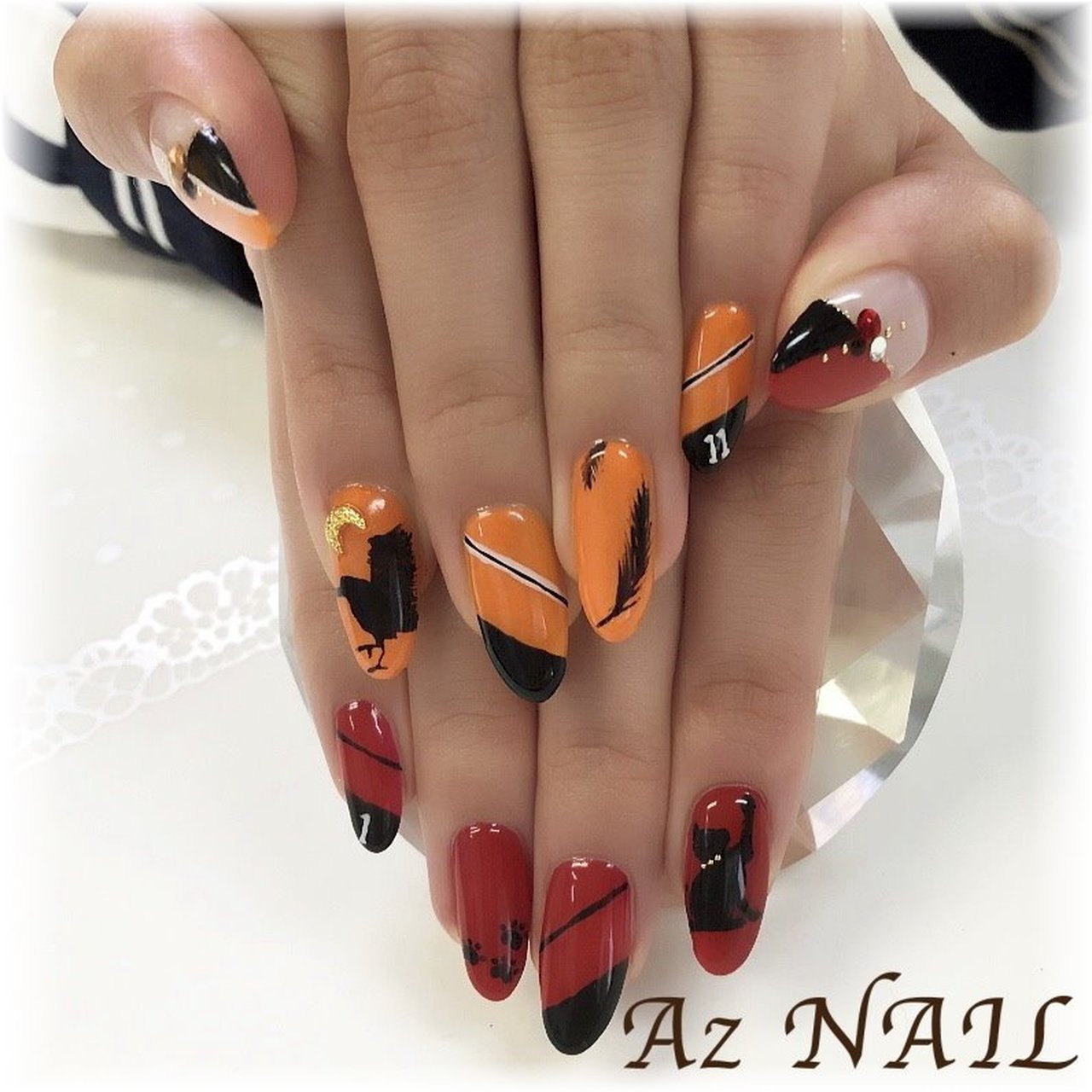 オールシーズン/ライブ/ハロウィン/パーティー/ハンド - Az NAIL ゆき