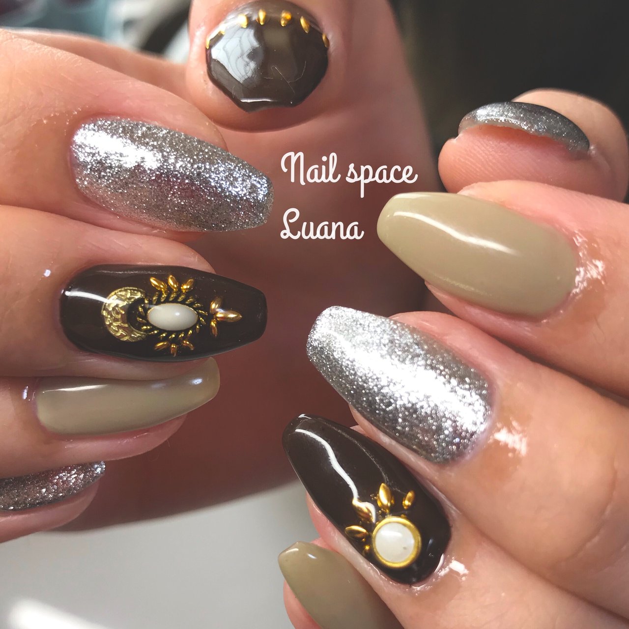 秋 冬 旅行 リゾート ハンド Nail Space Luanaのネイルデザイン No