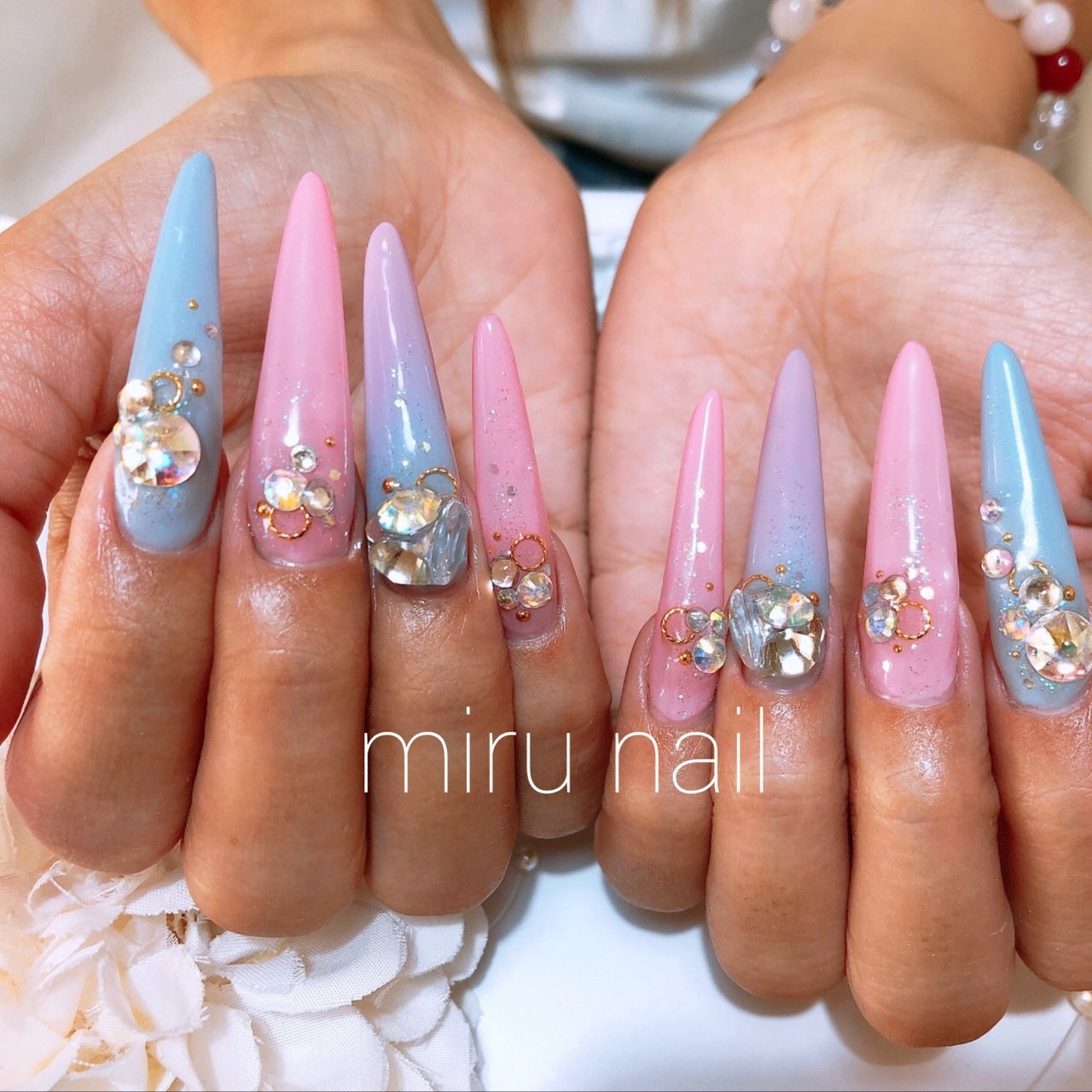 ハンド スーパーロング スカルプチュア Miru Nailのネイルデザイン No ネイルブック