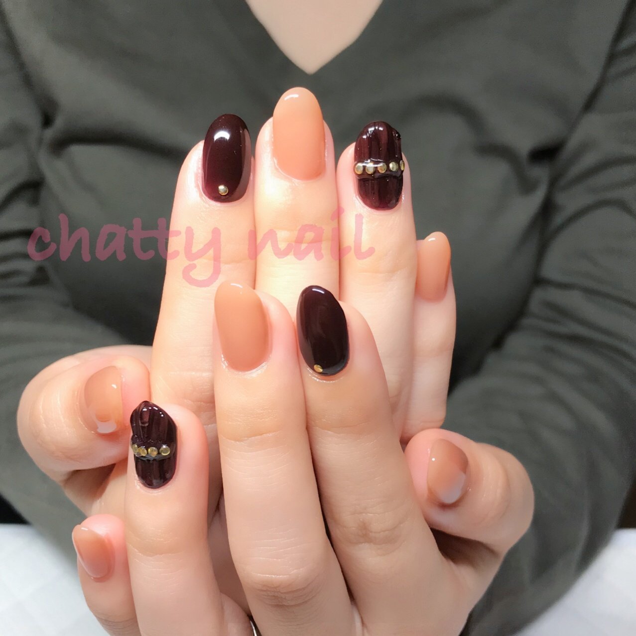 秋 冬 オフィス 女子会 ハンド Chatty Nailのネイルデザイン No ネイルブック