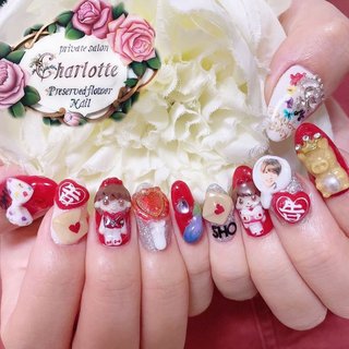 3Dネイルパーツ♡かぐや様 かぐや様は告らせたいのネイルデザイン｜ネイルブック