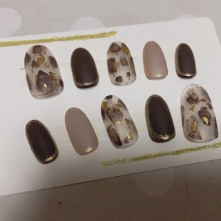 22年 新着順 ブラウン グレー マニキュアのネイルデザイン ネイルブック