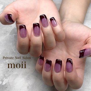 人気順 パープルフレンチネイルのネイルデザイン ネイルブック