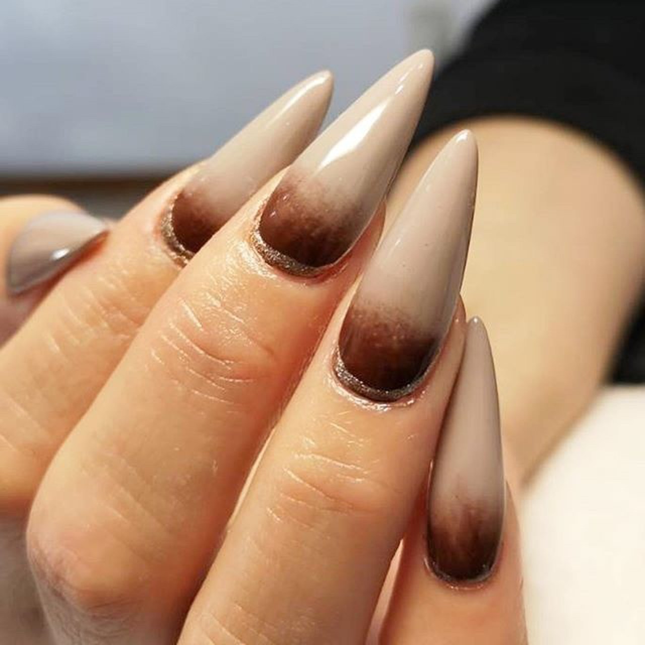 秋 冬 ハンド グラデーション ワンカラー Ecn Nailのネイルデザイン No ネイルブック