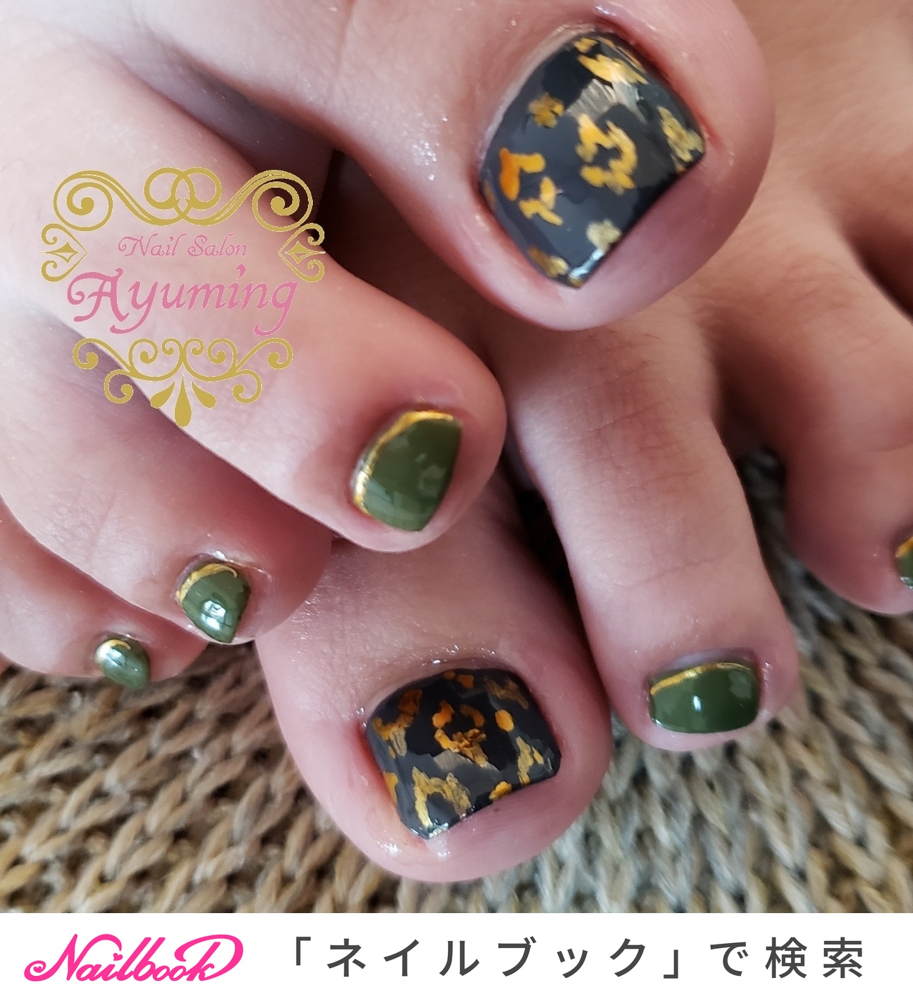 シンプル ペディキュア かっこいいのネイルデザイン ネイルブック