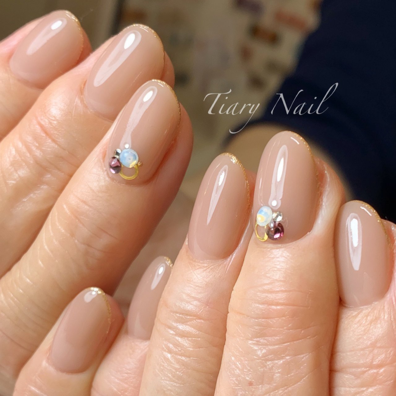 オールシーズン オフィス ブライダル デート シンプル Tiarynail ティアリーネイルのネイルデザイン No ネイルブック