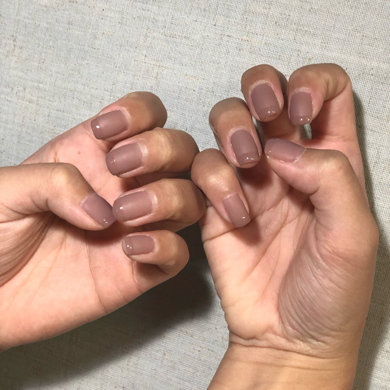 ハンド フレンチ ショート ベージュ グレージュ Juri のネイルデザイン No ネイルブック