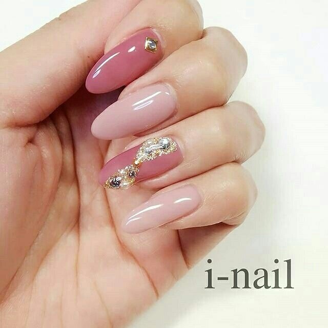 オールシーズン ハンド ラメ リボン ピンク I Nailのネイルデザイン No ネイルブック