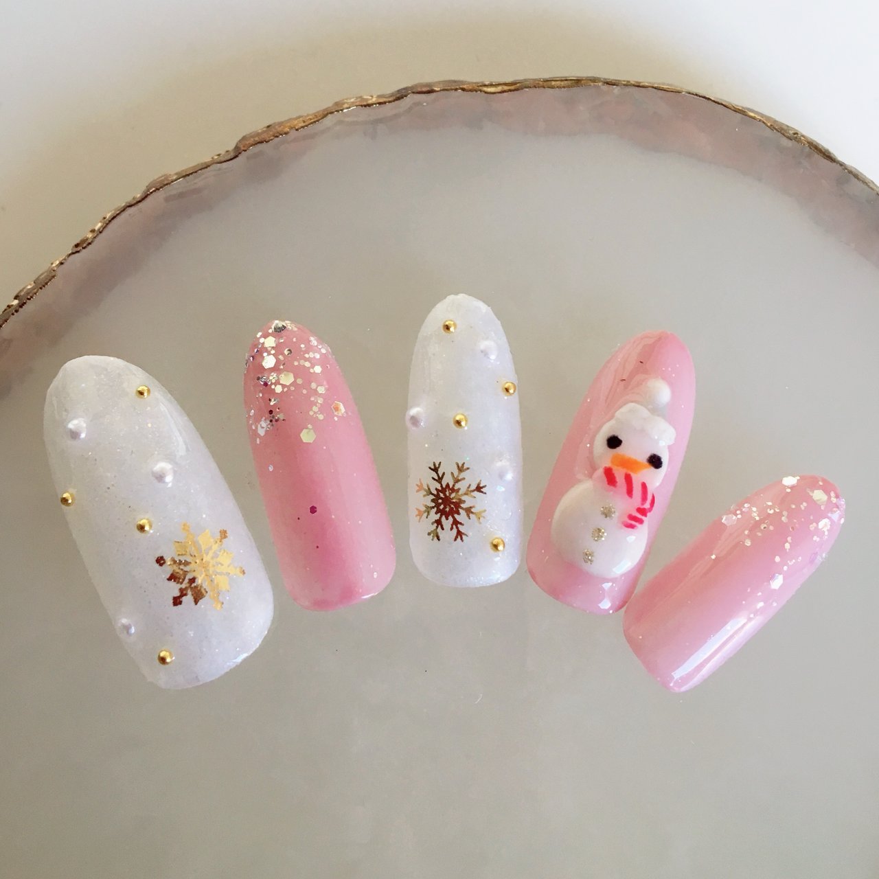 冬 クリスマス ハンド Nail Lani 練馬ネイルサロン 上品大人ネイル初ネイルのネイルデザイン No ネイルブック