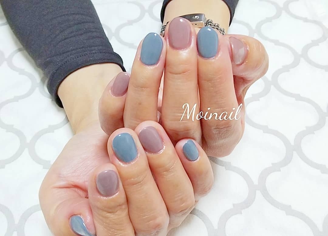 秋 冬 オールシーズン ハンド ワンカラー Moi Nail モアネイル のネイルデザイン No ネイルブック