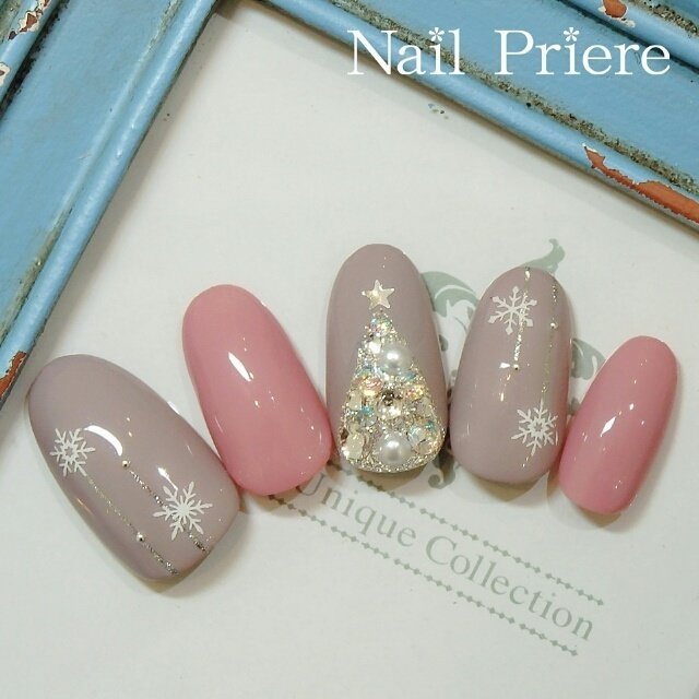 秋 冬 リゾート クリスマス オフィス Nail Priereのネイルデザイン No 1267928 ネイルブック