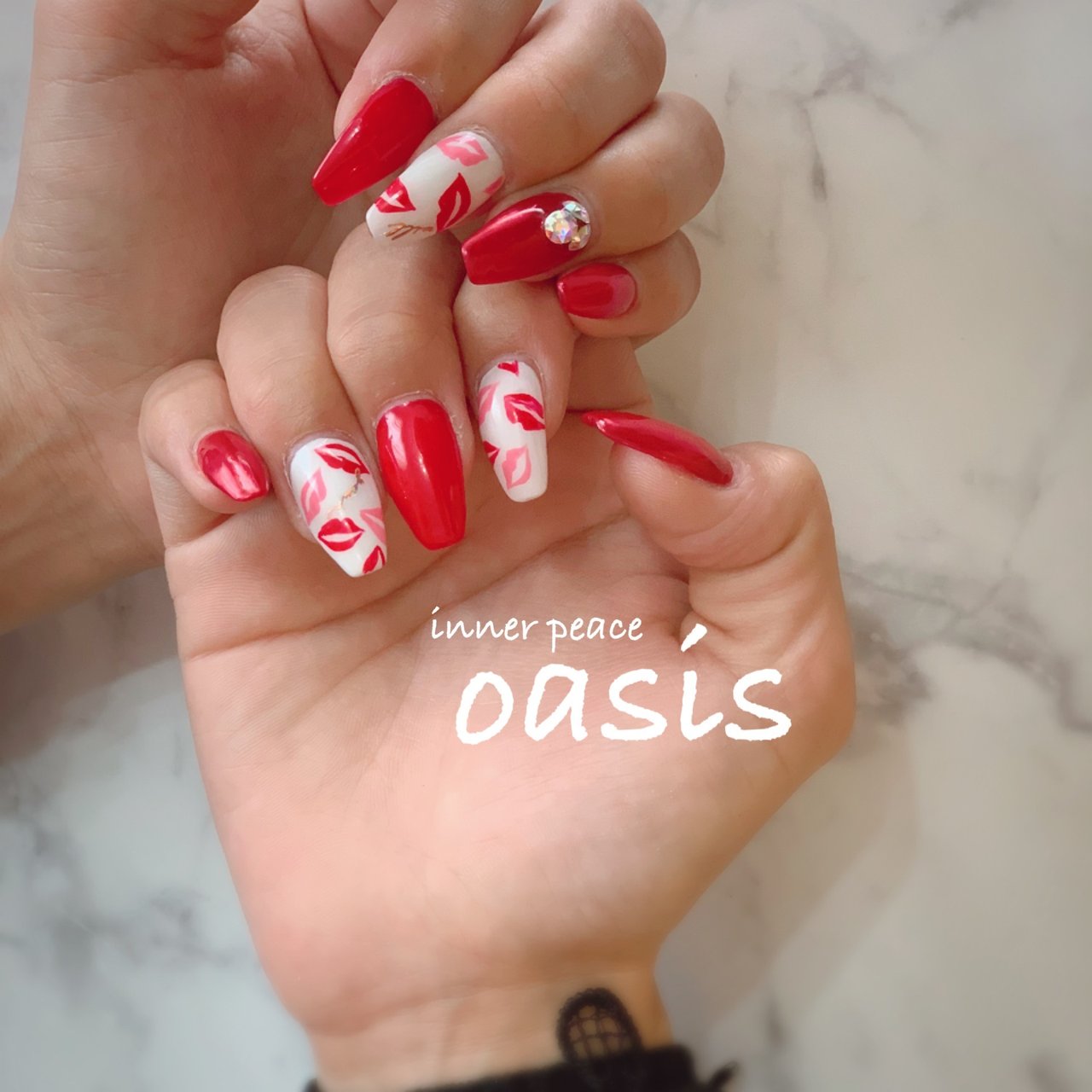 秋 冬 オールシーズン バレンタイン ワンカラー Yukim Nailのネイルデザイン No ネイルブック