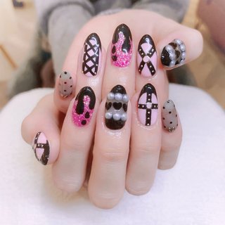 人気順｜#コルセットネイルのネイルデザイン｜ネイルブック 