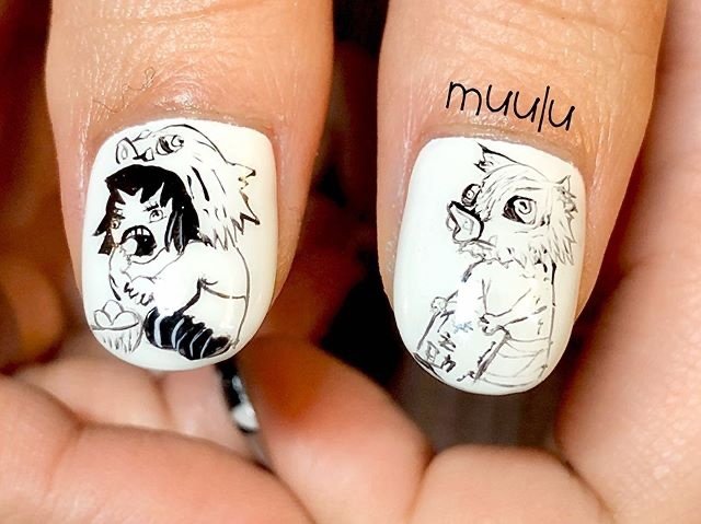 オールシーズン ハンド ワンカラー 痛ネイル キャラクター Nailsalon Muuluのネイルデザイン No ネイルブック