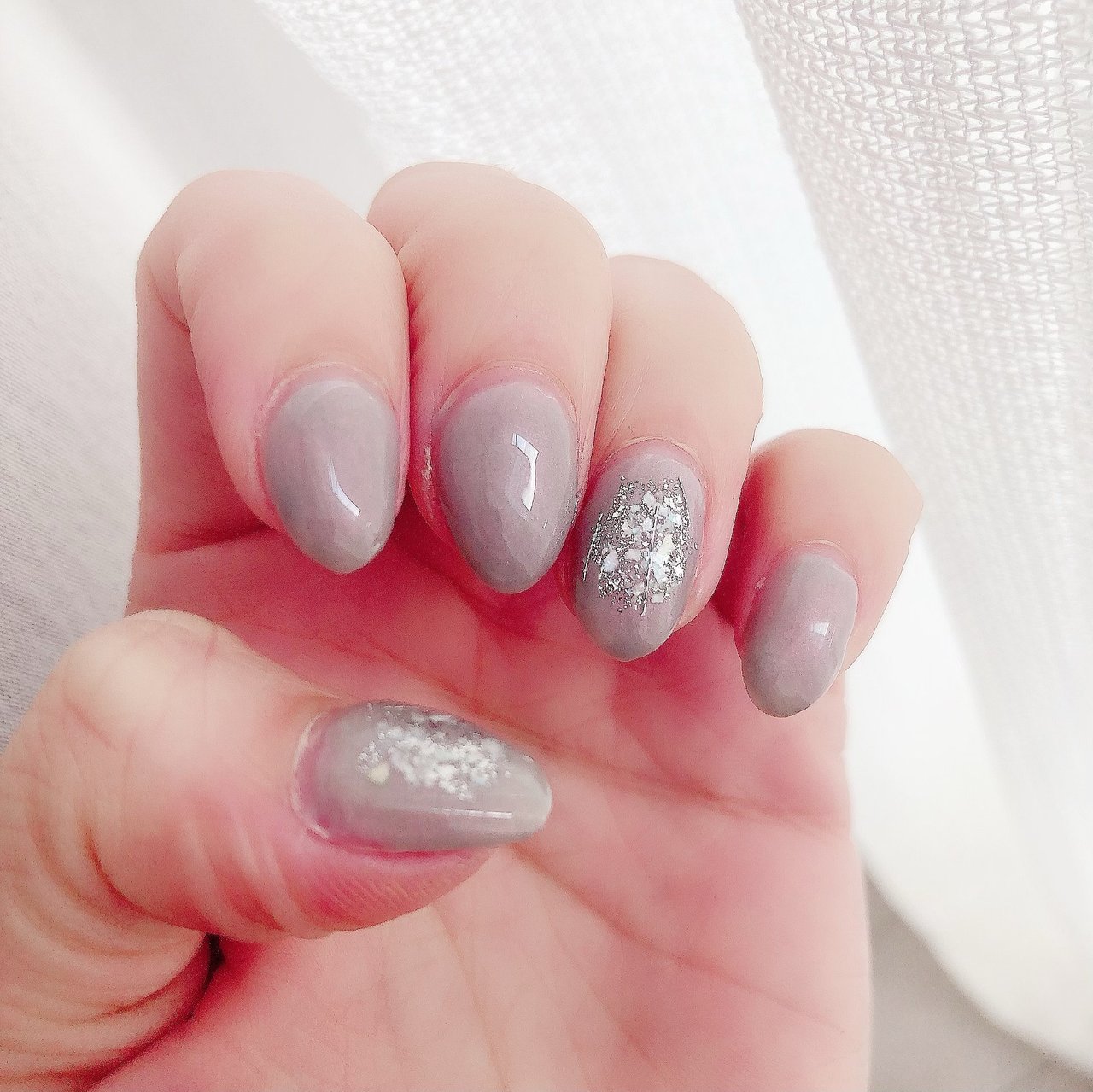 オールシーズン ハンド シンプル ミディアム グレー Yo0u0shiのネイルデザイン No ネイルブック