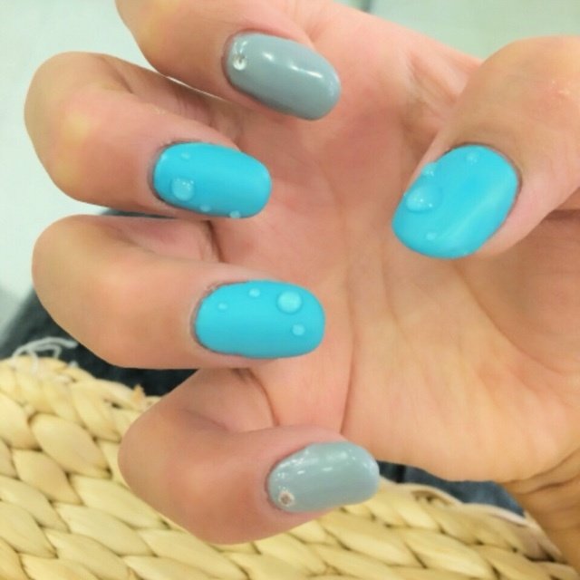 夏 水滴 セルフネイル ちゃんまんのネイルデザイン No ネイルブック