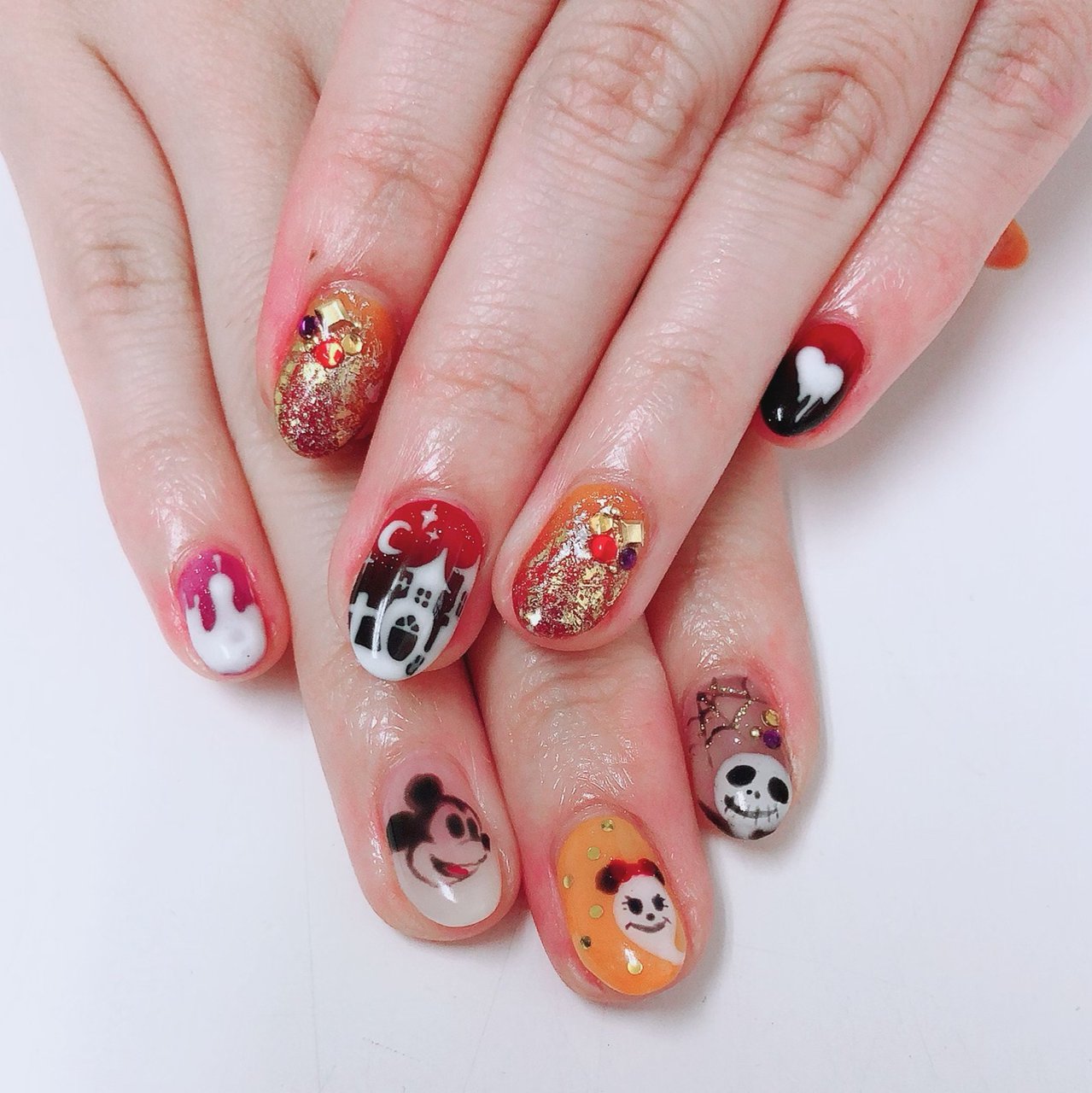 ハロウィン/ハンド/キャラクター/レッド/オレンジ - ごはん。の