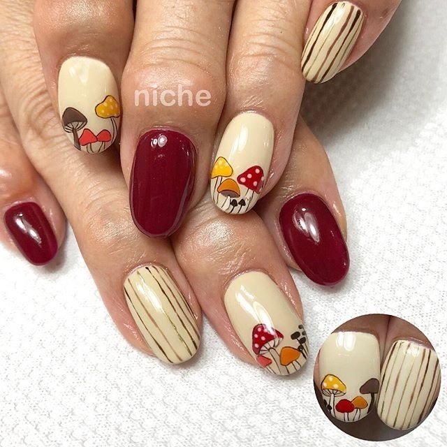 秋 旅行 ハロウィン ハンド アンティーク Nailsalonniche ネイルサロンニッチのネイルデザイン No ネイルブック