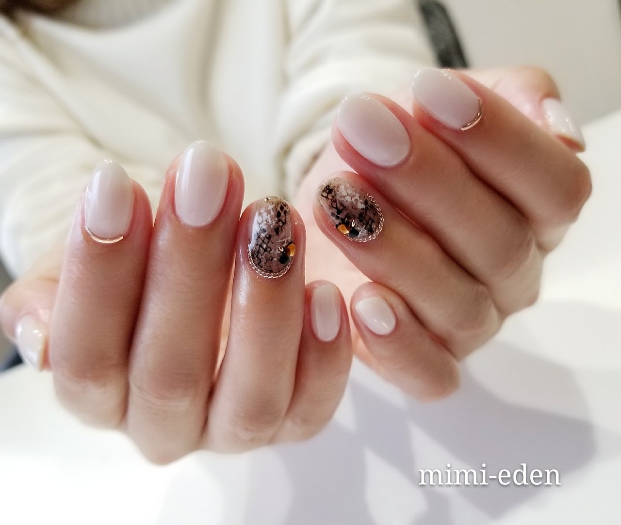 秋 冬 デート 女子会 ハンド Nail Mimiedenのネイルデザイン No ネイルブック