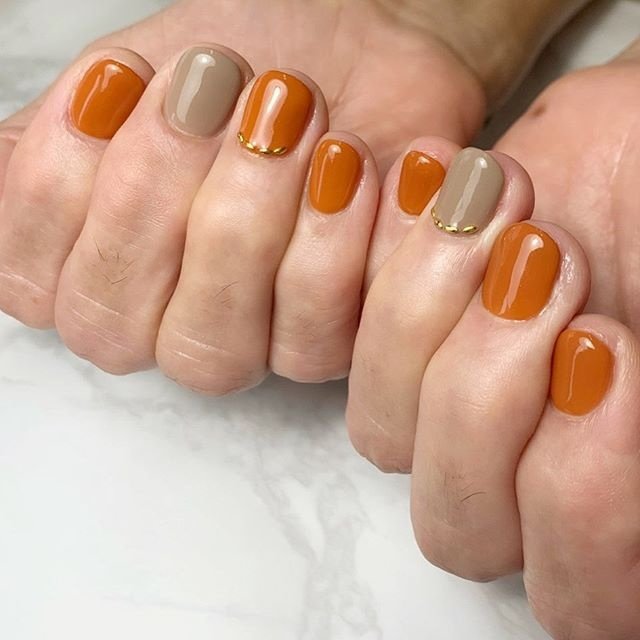 秋 冬 オフィス ハンド シンプル ネイルサロンmonetのネイルデザイン No ネイルブック