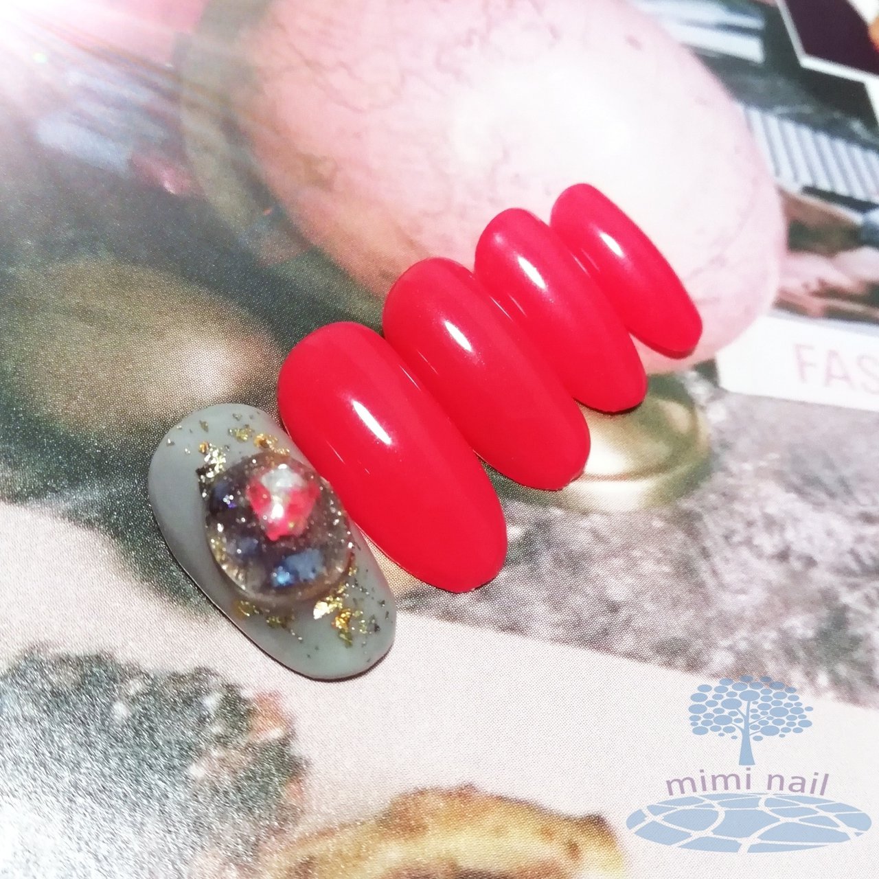 秋 冬 クリスマス 女子会 レッド Yuuのネイルデザイン No ネイルブック