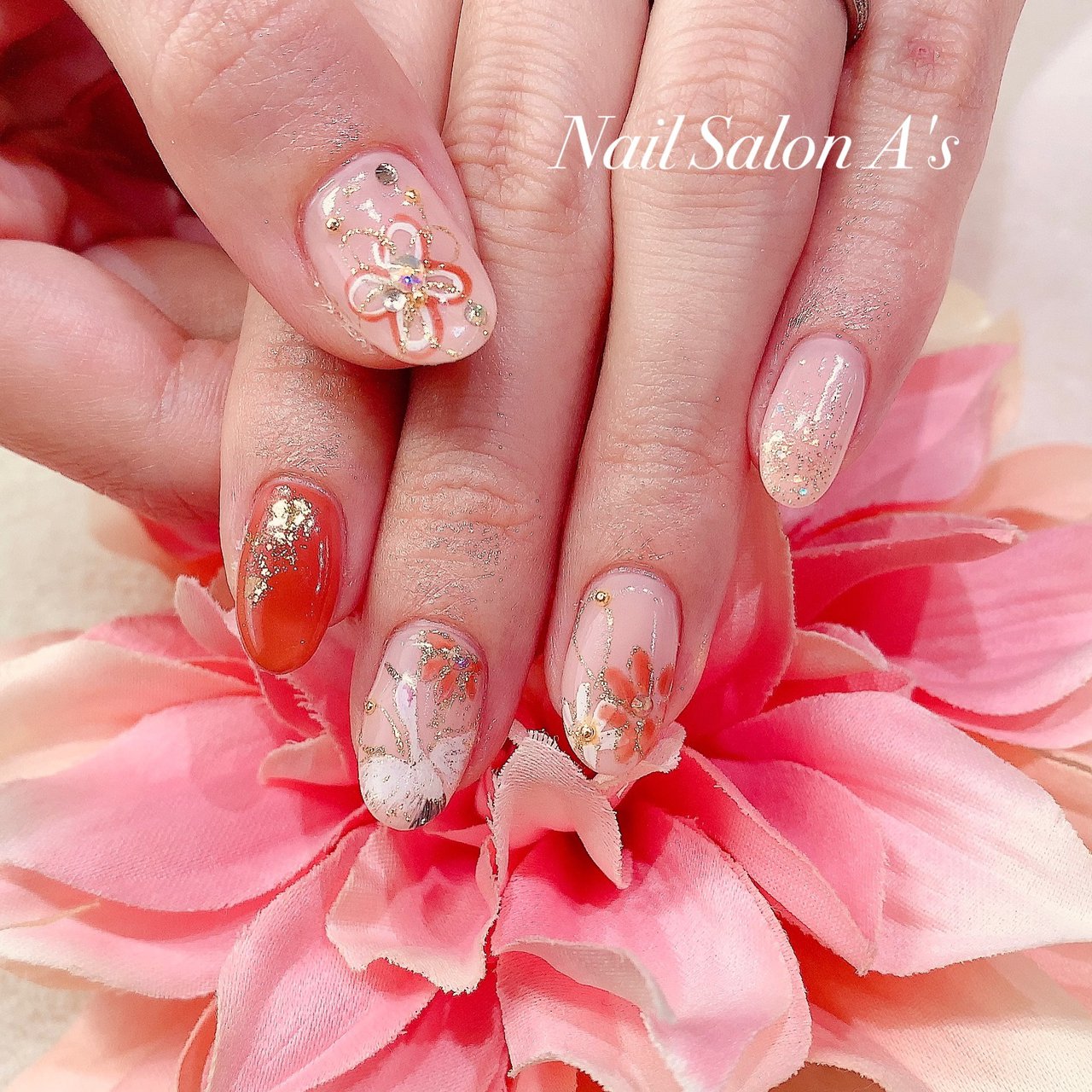 お正月 成人式 ブライダル パーティー ハンド Nail A Sのネイルデザイン No ネイルブック