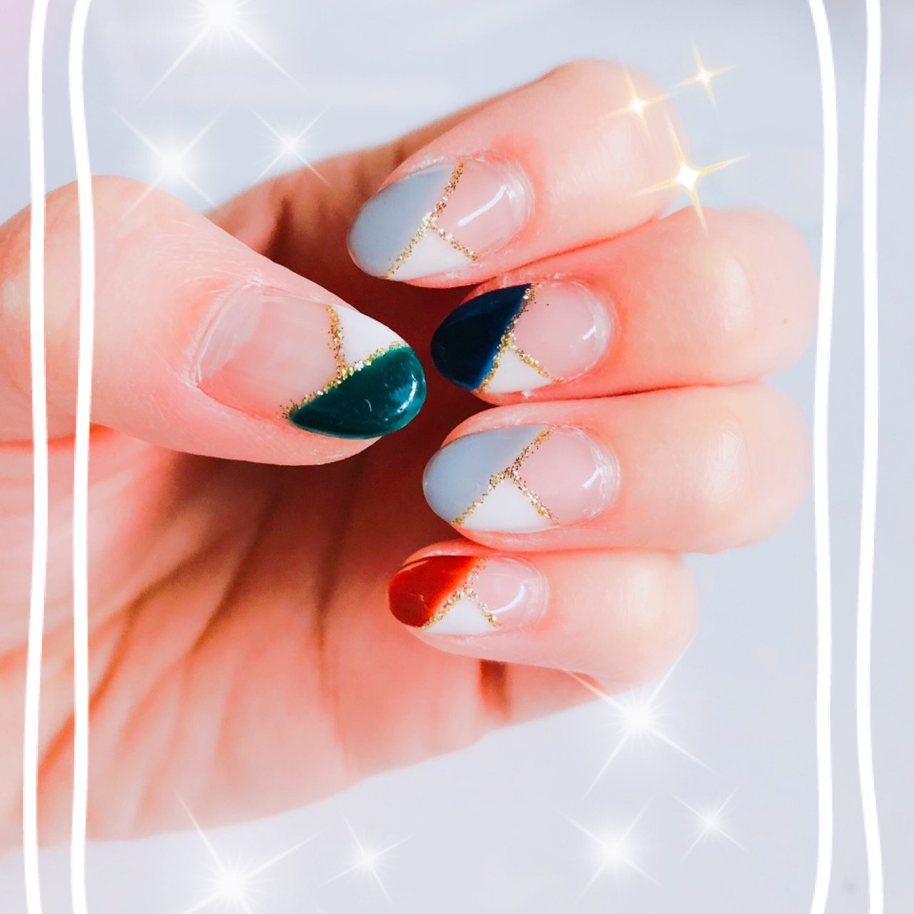 秋 オフィス ハンド フレンチ ジェルネイル Sukeのネイルデザイン No ネイルブック