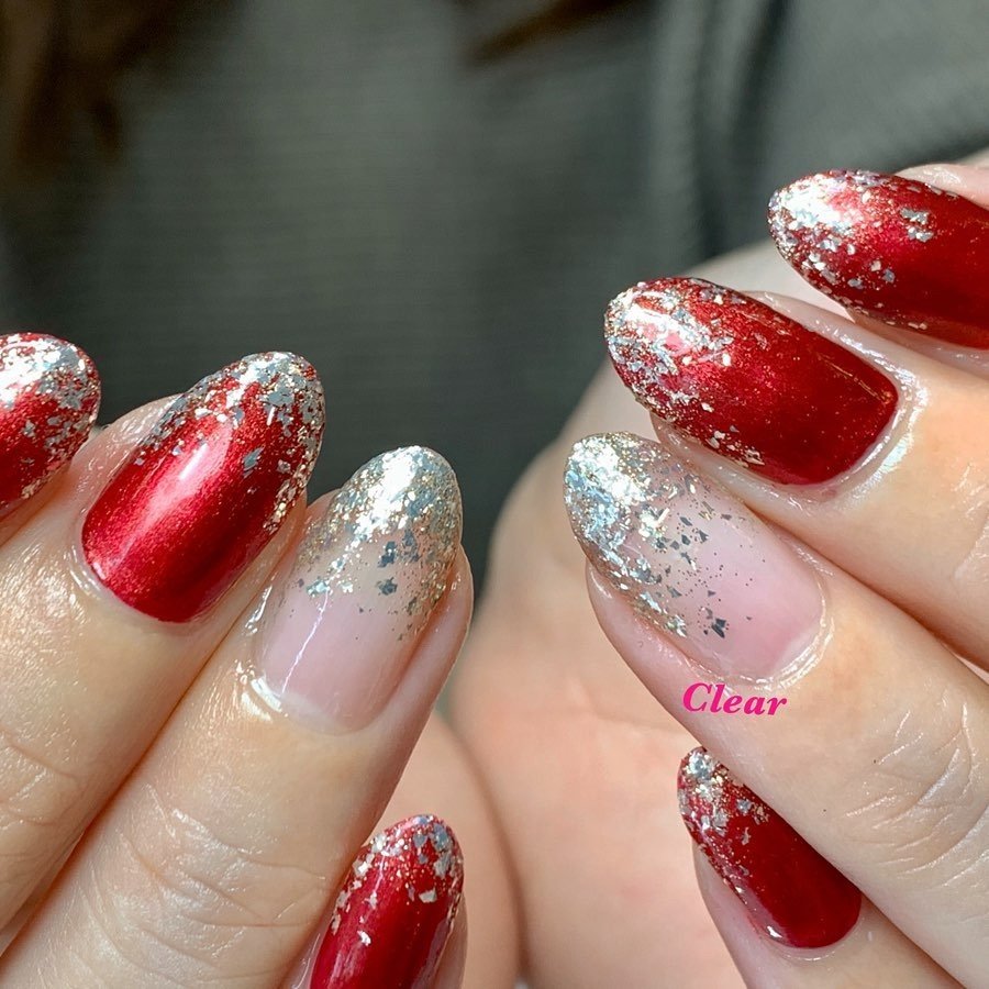 秋 冬 クリスマス パーティー ハンド ネイルサロンclearのネイルデザイン No ネイルブック