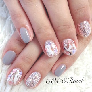 おすすめ順 ショート ピンク アルファベットネイルのネイルデザイン ネイルブック