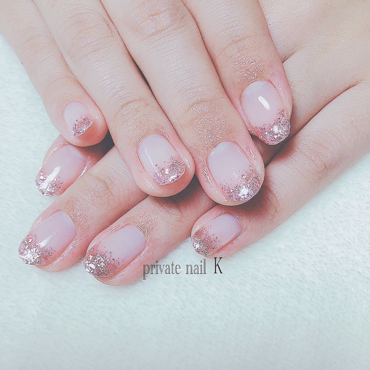 オールシーズン オフィス ハンド グラデーション ラメ Nailkのネイルデザイン No ネイルブック