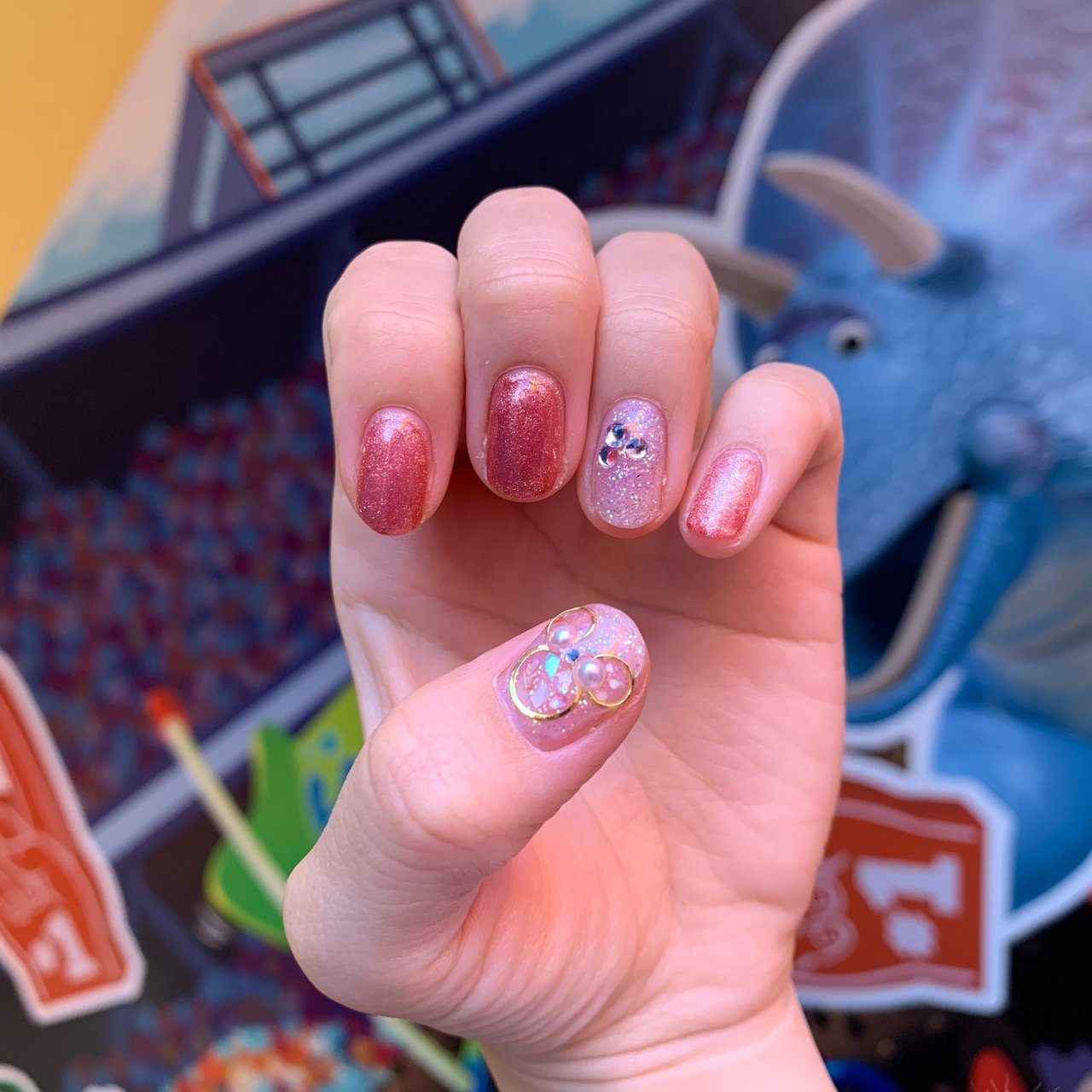 オールシーズン 旅行 ハンド ラメ ワンカラー M のネイルデザイン No ネイルブック