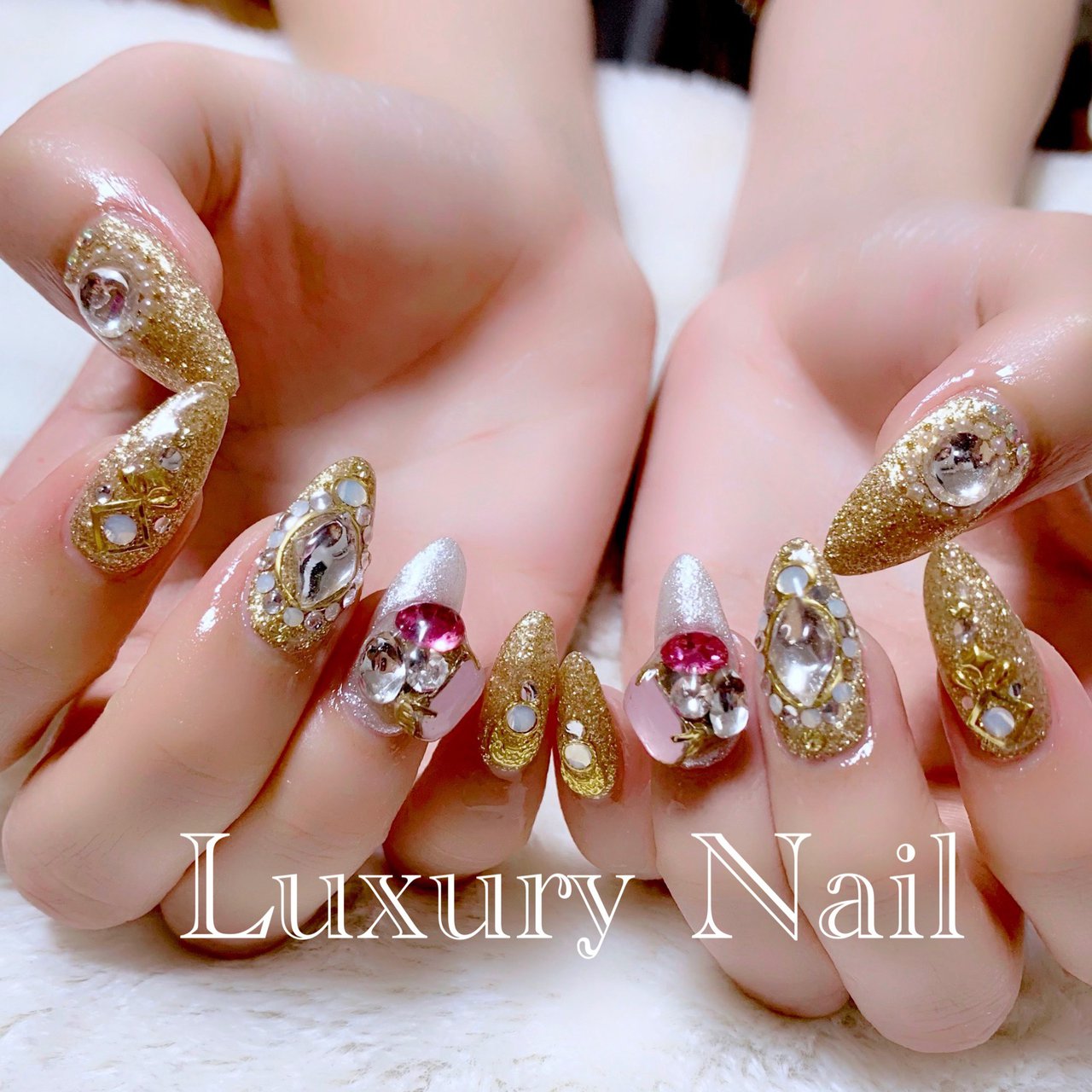 オールシーズン 成人式 ブライダル パーティー ハンド ちいやんのネイルデザイン No ネイルブック