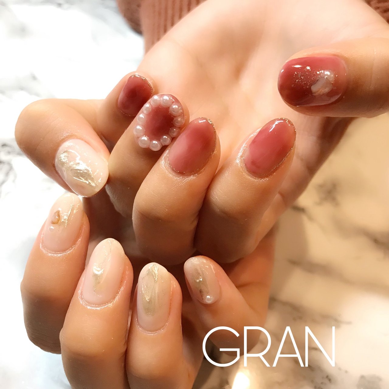 オールシーズン 旅行 オフィス 女子会 ハンド Gran Nail Kayaのネイルデザイン No ネイルブック