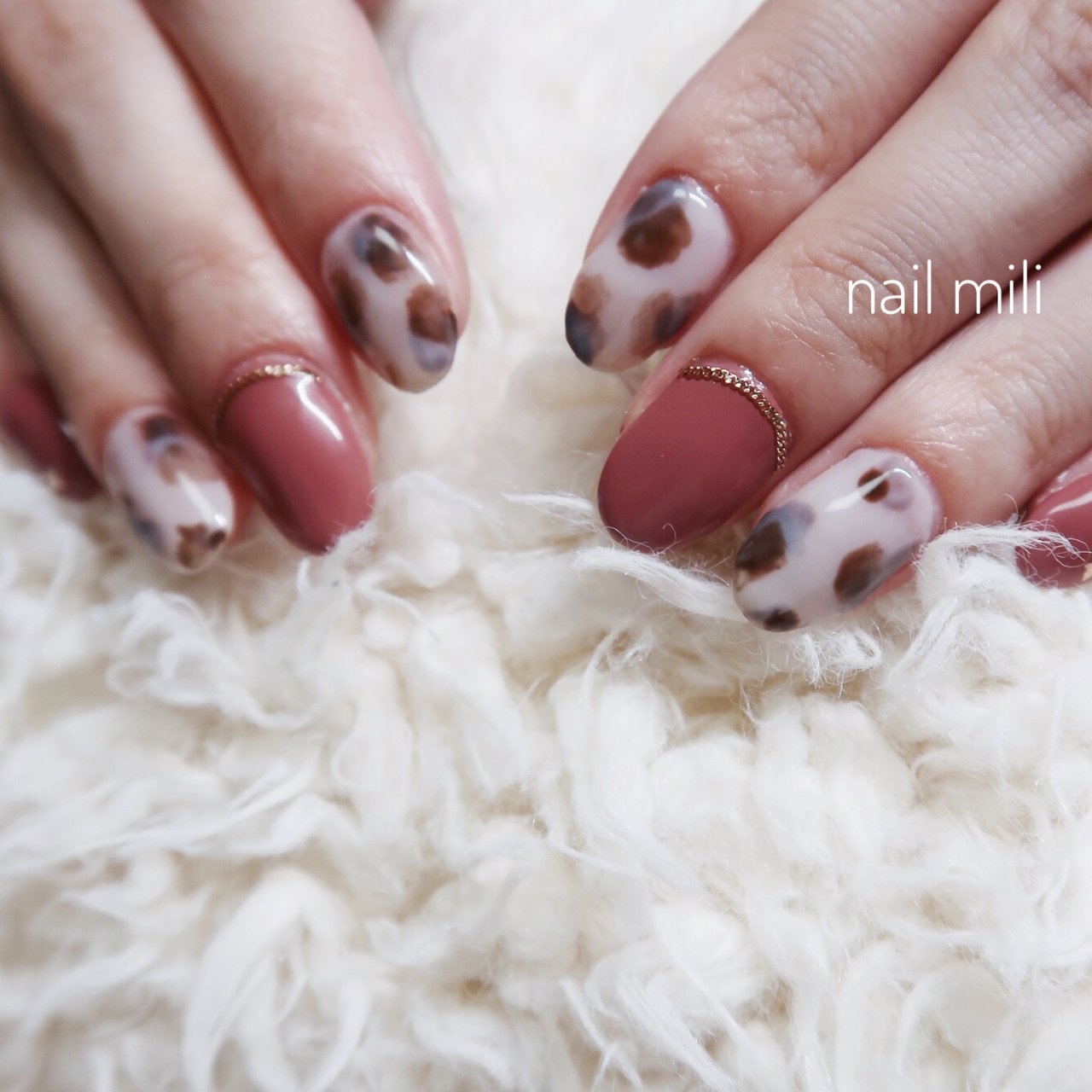 秋 冬 デート 女子会 ハンド Nail Miliのネイルデザイン No ネイルブック