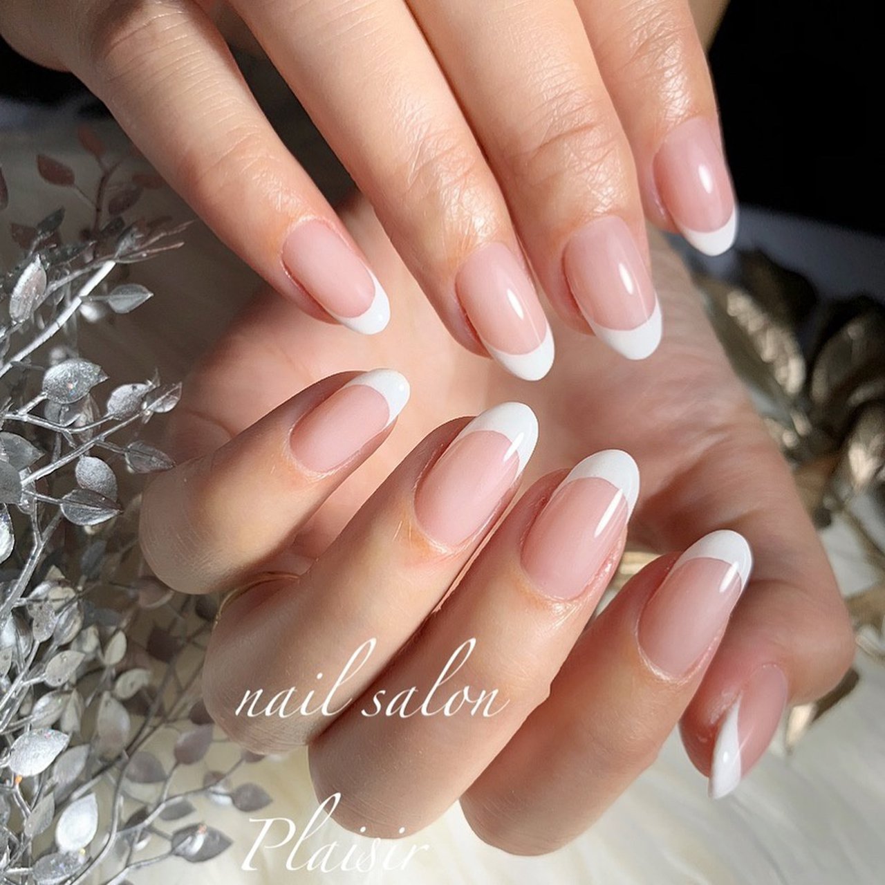 オールシーズン ハンド フレンチ ホワイト クリア 日野市nail Salon Plaisir プレジール のネイル デザイン No ネイルブック