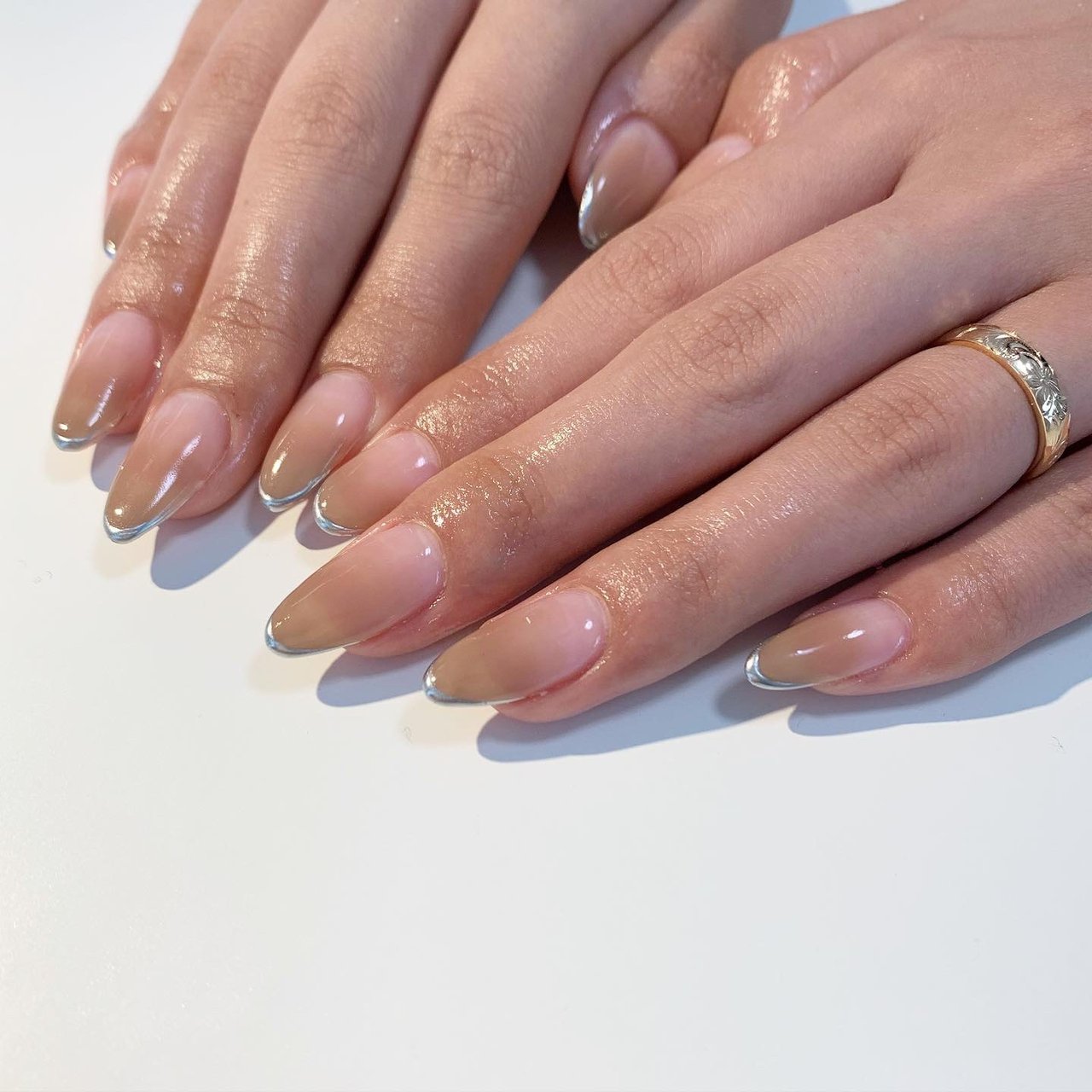 オールシーズン オフィス ハンド シンプル フレンチ Rosita Nailのネイルデザイン No 462 ネイルブック