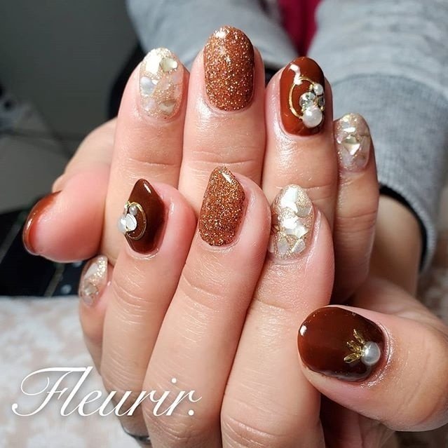 秋 冬 リゾート クリスマス ハンド Nanaのネイルデザイン No ネイルブック