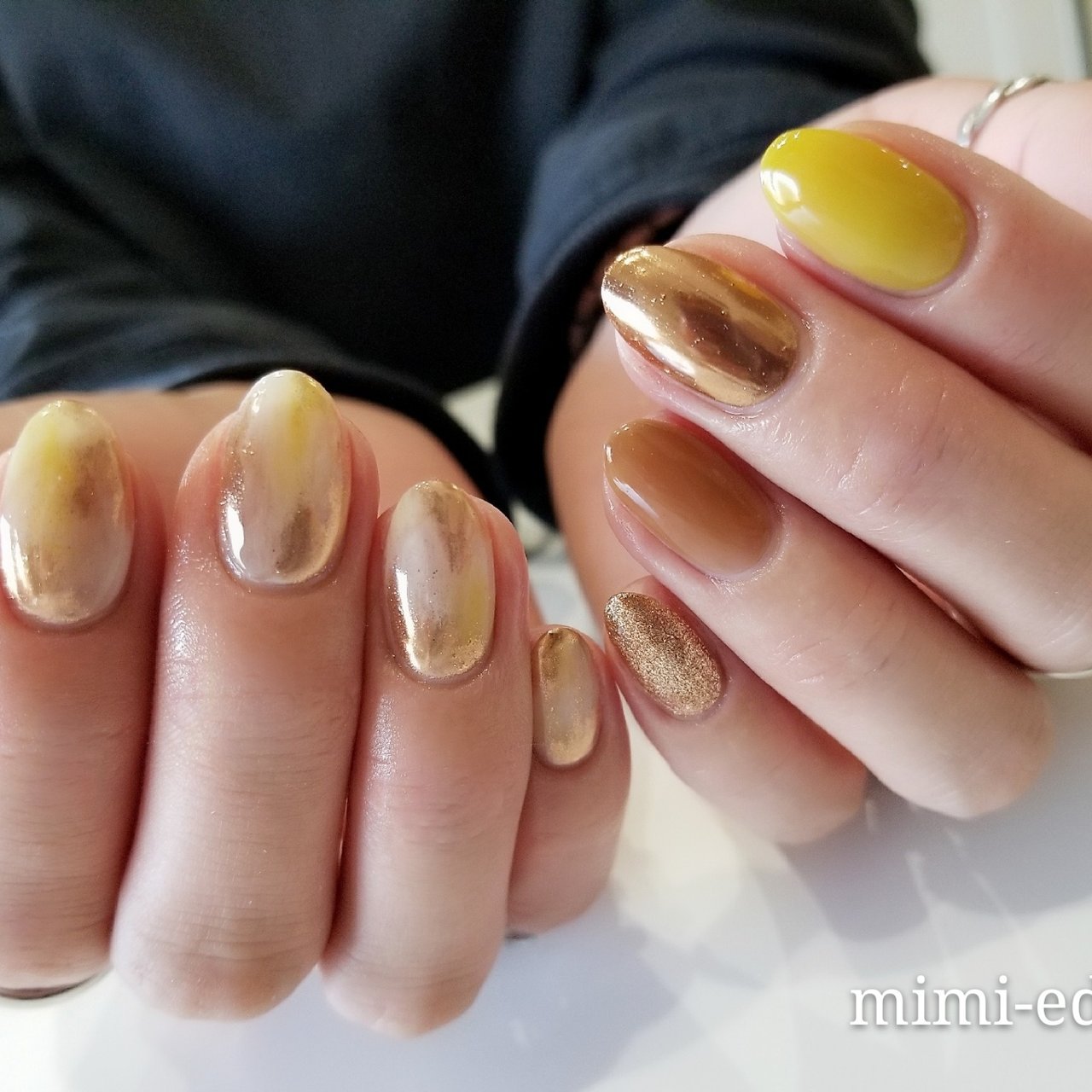 秋 冬 デート 女子会 ハンド Nail Mimiedenのネイルデザイン No ネイルブック