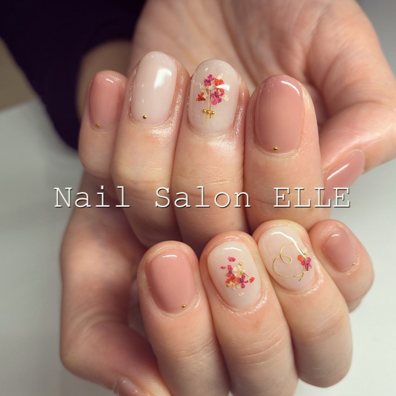 春 入学式 ブライダル ハンド フラワー Nail Salon Elleのネイルデザイン No ネイルブック