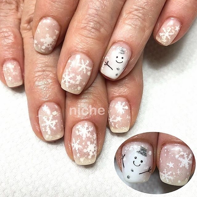 冬 クリスマス デート 女子会 ハンド Nailsalonniche ネイルサロンニッチのネイルデザイン No 494 ネイルブック