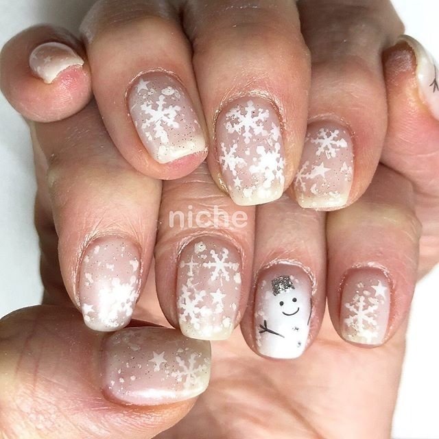 冬 クリスマス デート 女子会 ハンド Nailsalonniche ネイルサロンニッチのネイルデザイン No 494 ネイルブック