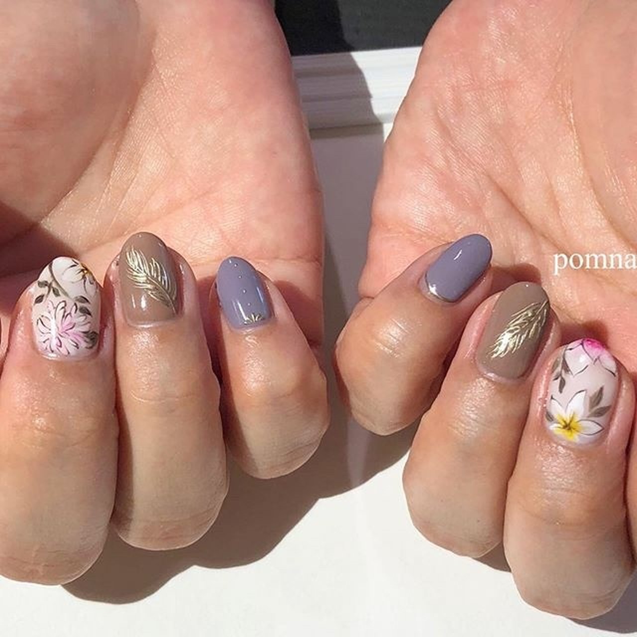 オールシーズン 卒業式 入学式 パーティー シンプル Pom Nailのネイルデザイン No ネイルブック